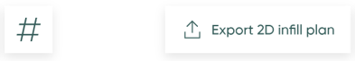 Plan2print buttons when an license is active