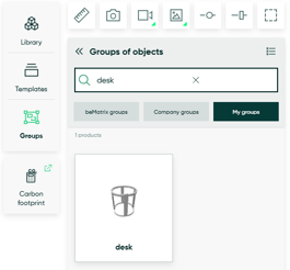 Saved groups & templates